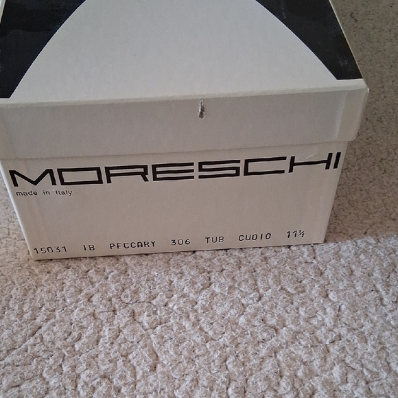 Moreschi Rich Brown Peccary Crocodile Pattern Loafers Made In Italy main image 5